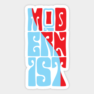 Modernist Groove Sticker